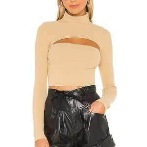 superdown tasha cut out sweater